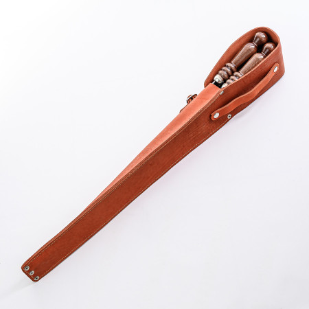 A set of skewers 670*12*3 mm in an orange leather case в Грозном