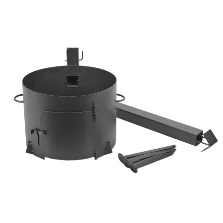 Stove with a diameter of 410 mm with a pipe for a cauldron of 16 liters в Грозном