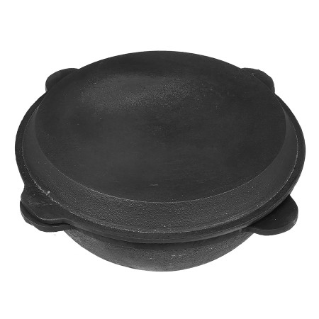 Cast iron cauldron 8 l flat bottom with a frying pan lid в Грозном