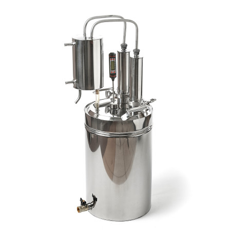 Cheap moonshine still kits "Gorilych" double distillation 10/35/t with CLAMP 1,5" and tap в Грозном
